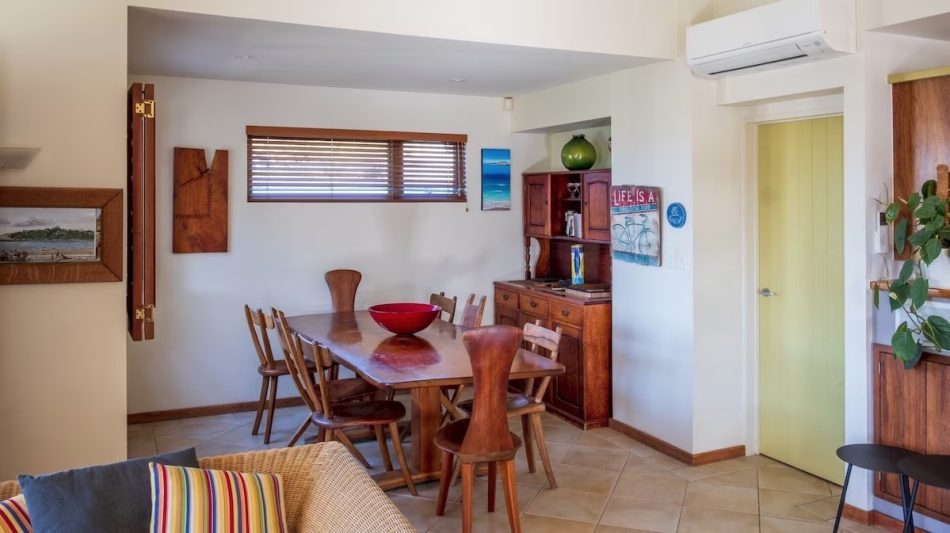 Upstairs master bedroom and dining